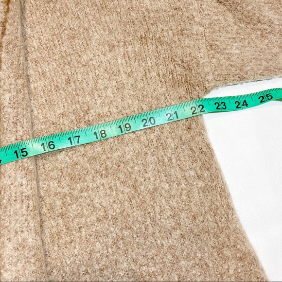 Tribe Camel Tan Open Front Soft Cardigan with Pockets size small / medium - Picture 6 of 8